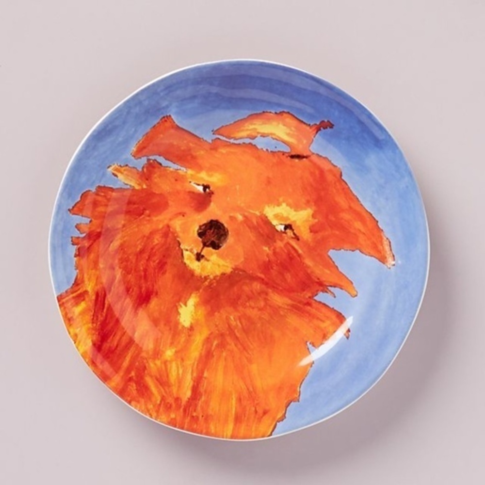 ANTHROPOLOGIE Carole Akins Sadie Dessert Plate - Picture 1 of 3